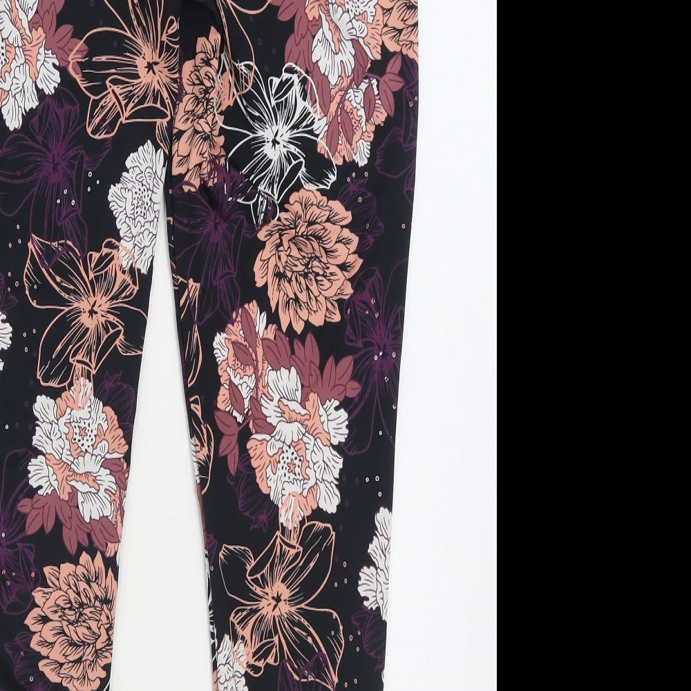 Crivit Womens Multicoloured Floral Polyester Jogger Leggings Size L L28 in