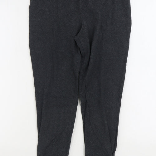 DECATHLON Womens Grey Cotton Jogger Leggings Size L L28 in