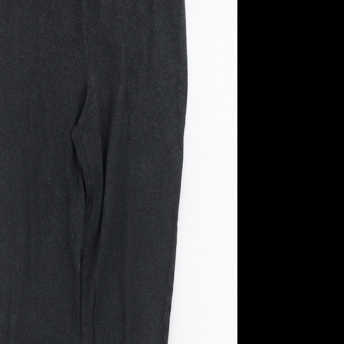 DECATHLON Womens Grey Cotton Jogger Leggings Size L L28 in