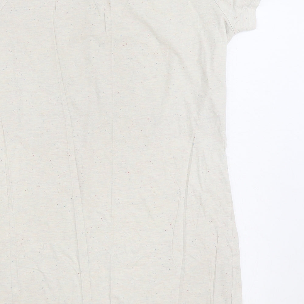 F&F Womens Beige Solid Cotton Top Nightshirt Size 16 - Christmas