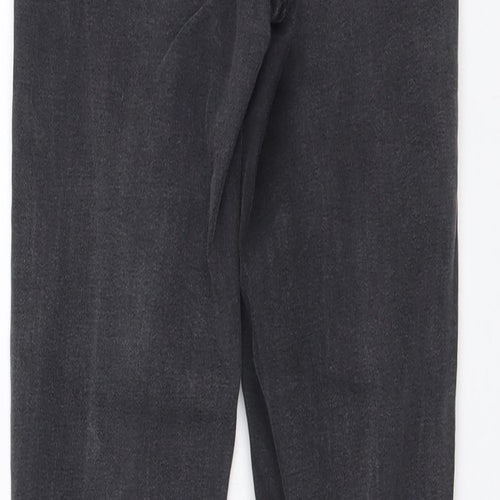 River Island Womens Grey Cotton Skinny Jeans Size 6 L26 in Regular Button