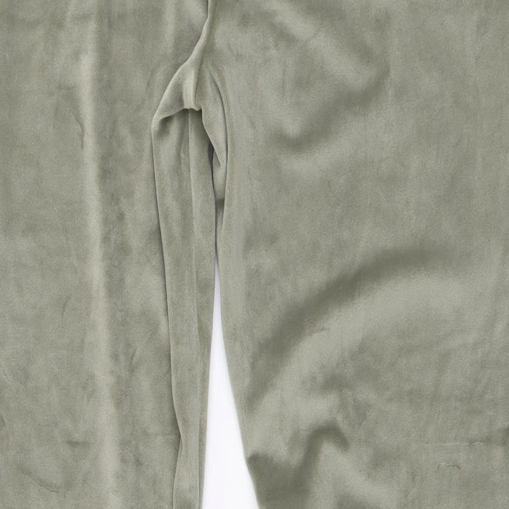 Dunnes Stores Womens Green Polyester Sweatpants Trousers Size 12 L29 in Regular Drawstring