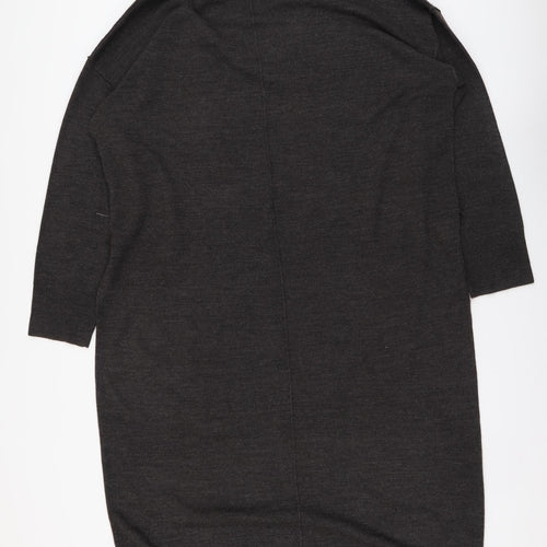 Principles Womens Grey Acrylic Jumper Dress Size 20 Roll Neck Pullover