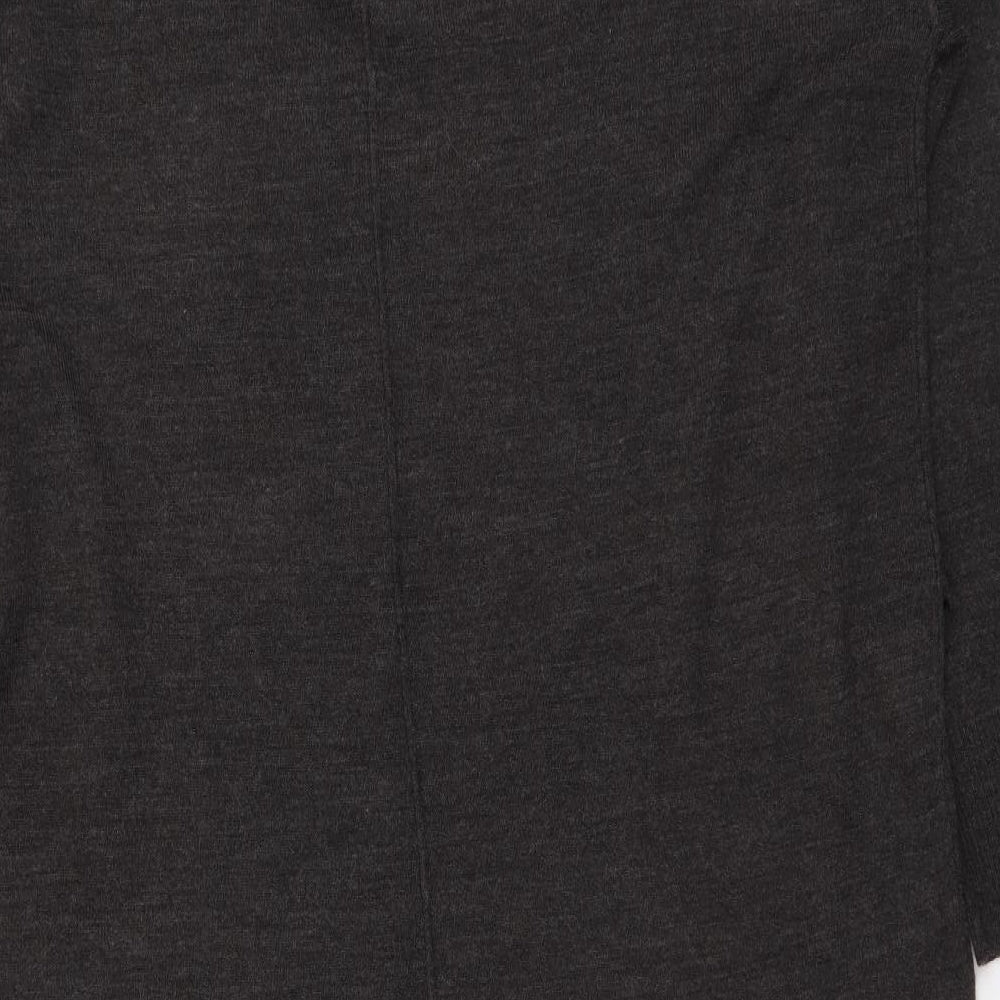 Principles Womens Grey Acrylic Jumper Dress Size 20 Roll Neck Pullover