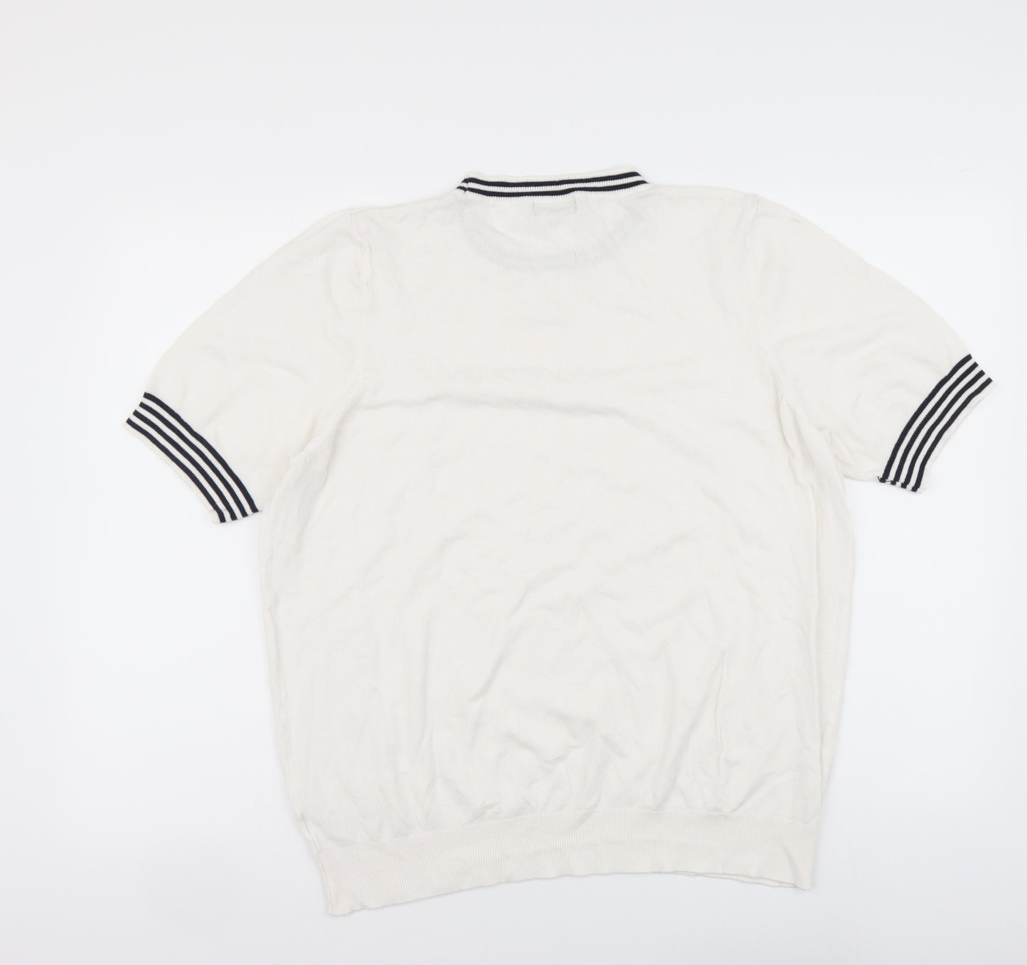 F&F Womens White Viscose Basic T-Shirt Size 22 Round Neck