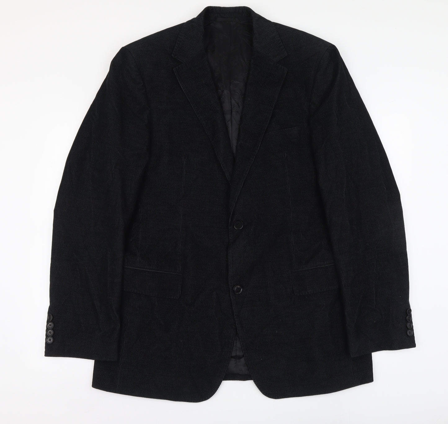 HUGO BOSS Mens Black Cotton Jacket Suit Jacket Size L