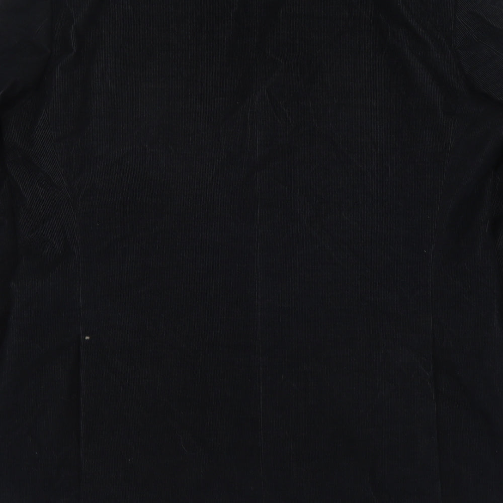 HUGO BOSS Mens Black Cotton Jacket Suit Jacket Size L