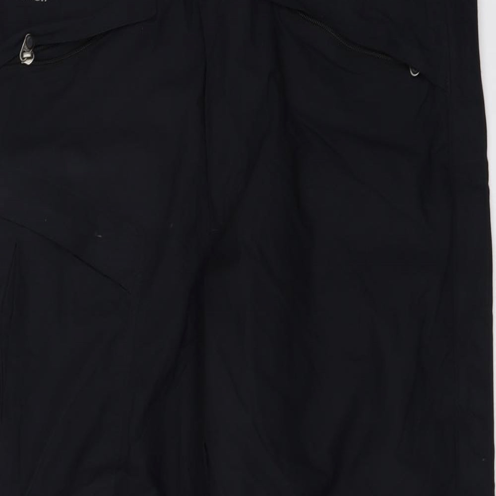 The North Face Mens Black Nylon Snow Pants Trousers Size L L32 in Regular Button