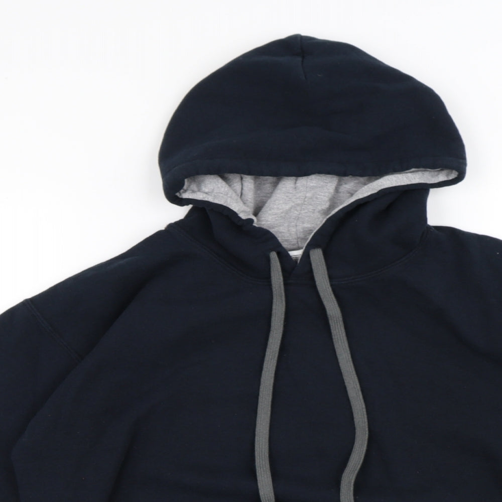 Gildan Mens Black Cotton Pullover Hoodie Size S