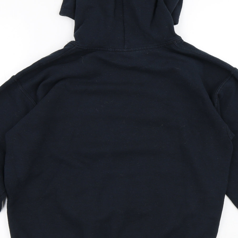 Gildan Mens Black Cotton Pullover Hoodie Size S
