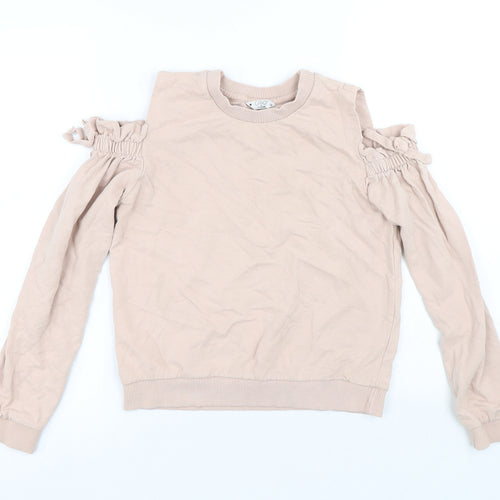 Candy Girls Pink Cotton Pullover Sweatshirt Size 13 Years