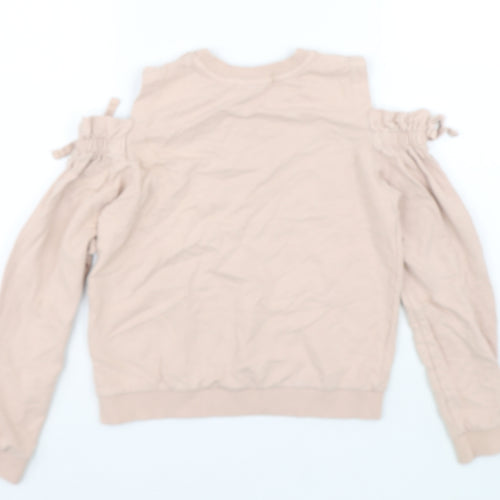 Candy Girls Pink Cotton Pullover Sweatshirt Size 13 Years