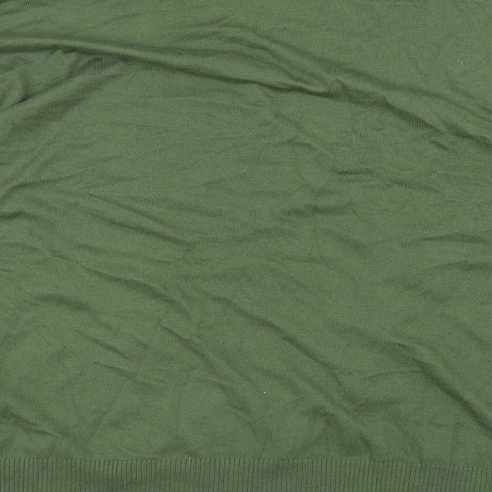 Love Knitwear Womens Green V-Neck Acrylic Cardigan Jumper Size 24