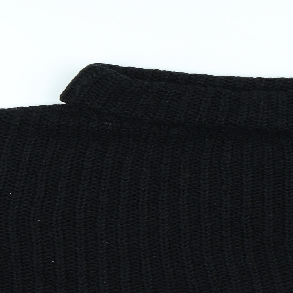 Primark Womens Black Roll Neck Acrylic Pullover Jumper Size S