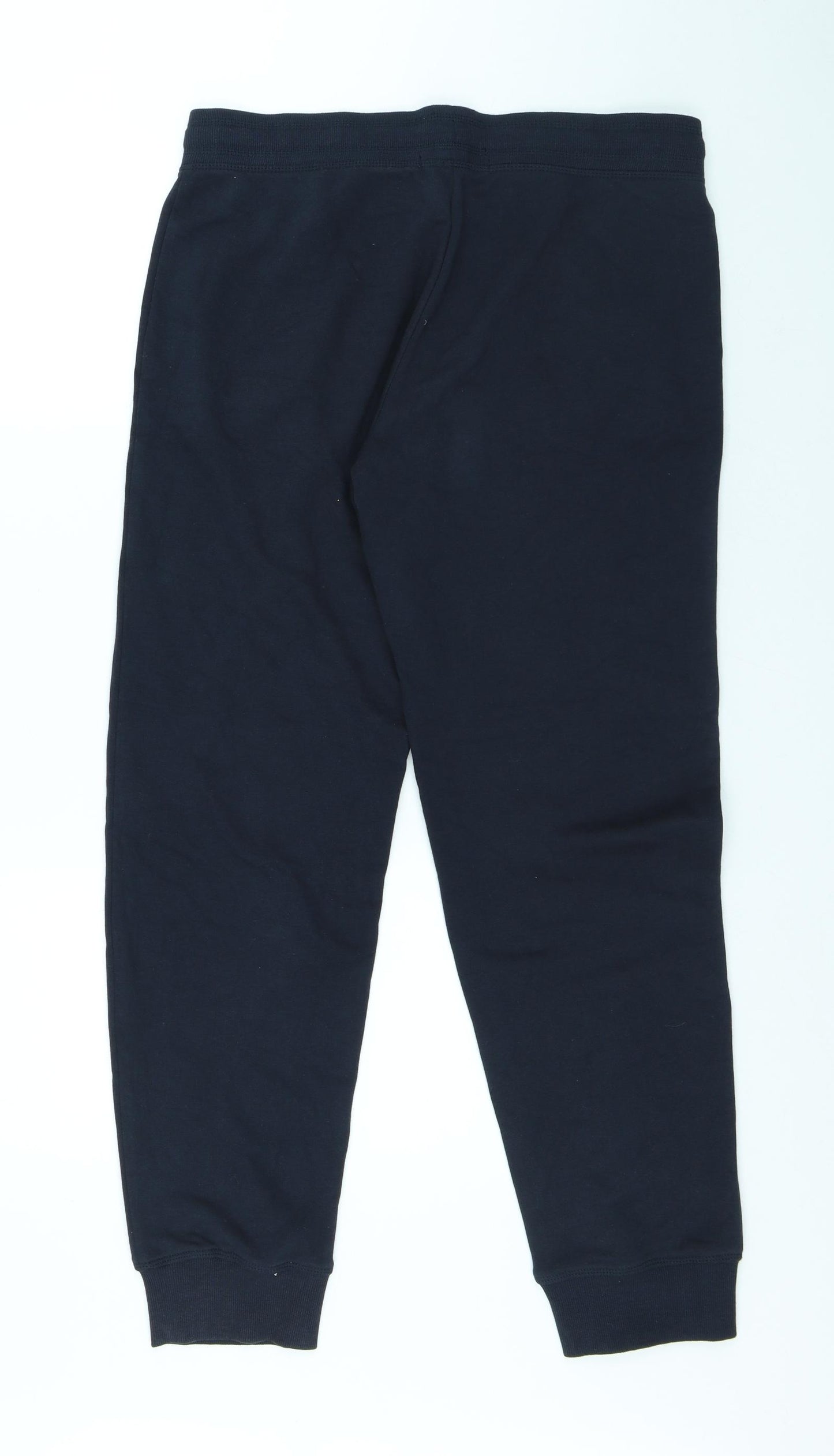 George Womens Blue Cotton Jogger Trousers Size 12 L29 in Regular Drawstring