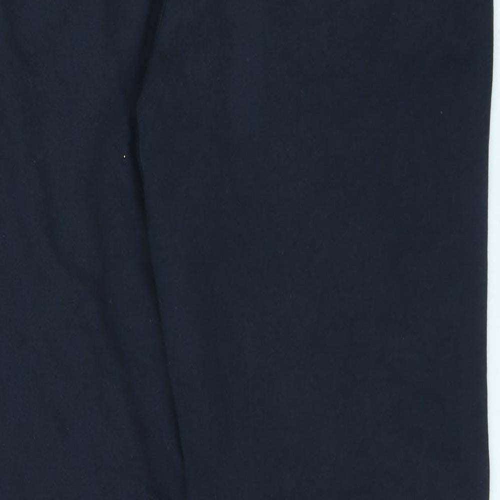 George Womens Blue Cotton Jogger Trousers Size 12 L29 in Regular Drawstring