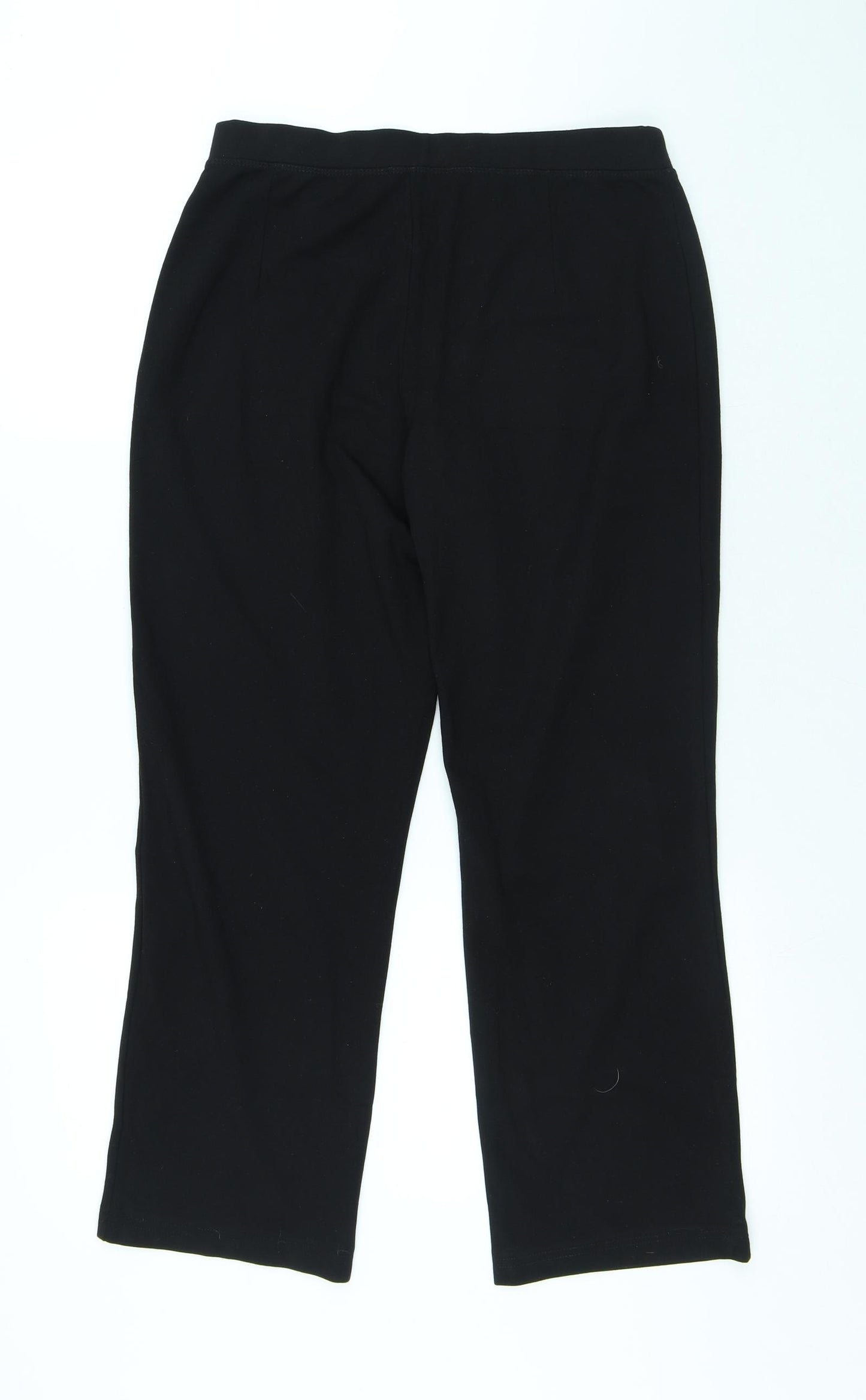 Picadilly Womens Black Polyester Trousers Size L L26 in Regular