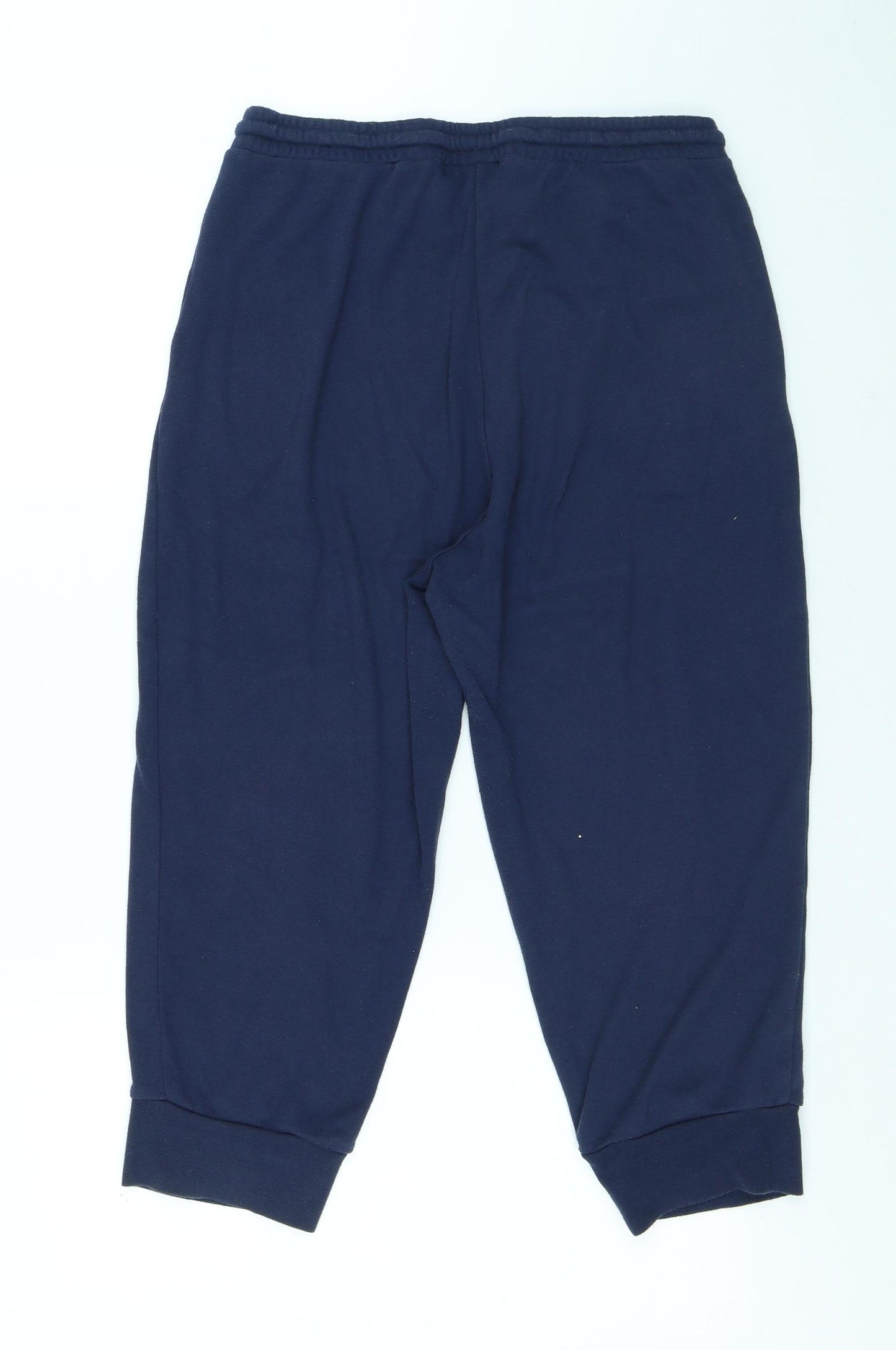 LA Gear Womens Blue Polyester Jogger Trousers Size 16 L20 in Regular Drawstring - Cropped Leg