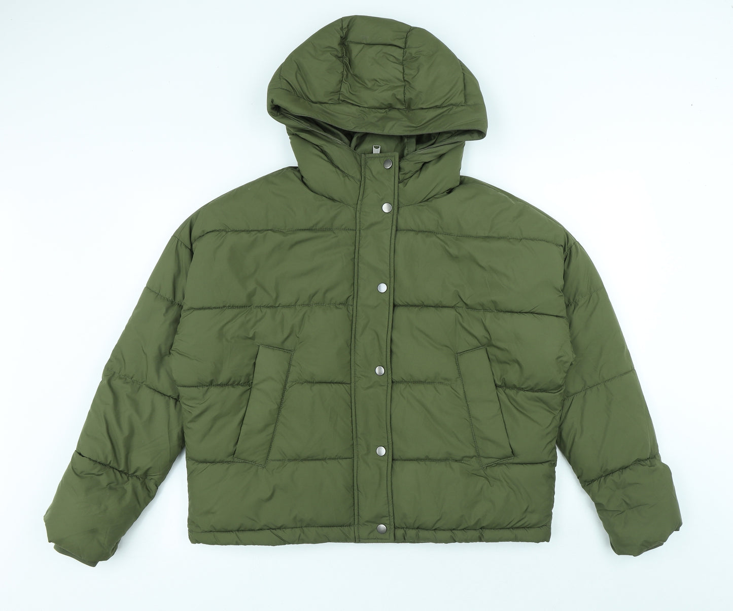 VERO MODA Mens Green Puffer Jacket Jacket Size S Zip