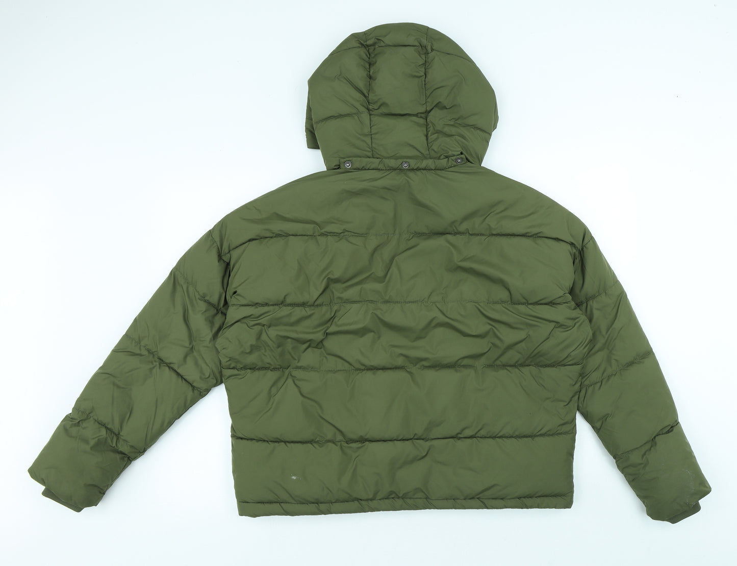 VERO MODA Mens Green Puffer Jacket Jacket Size S Zip