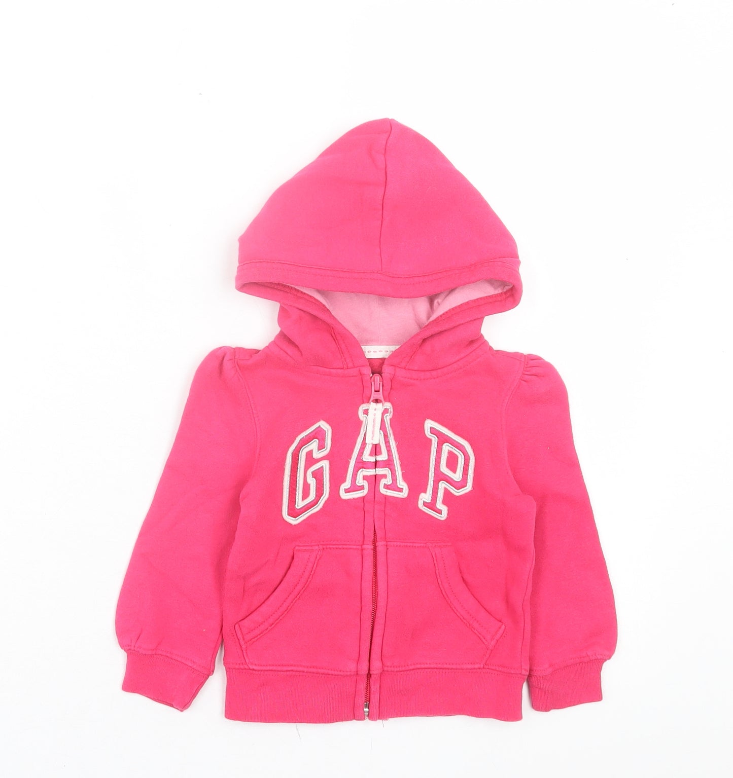 Gap Girls Pink Basic Jacket Jacket Size 12-18 Months Zip