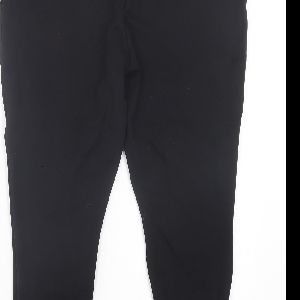 NEXT Womens Black Vinyl Cropped Leggings Size 20 L24 in