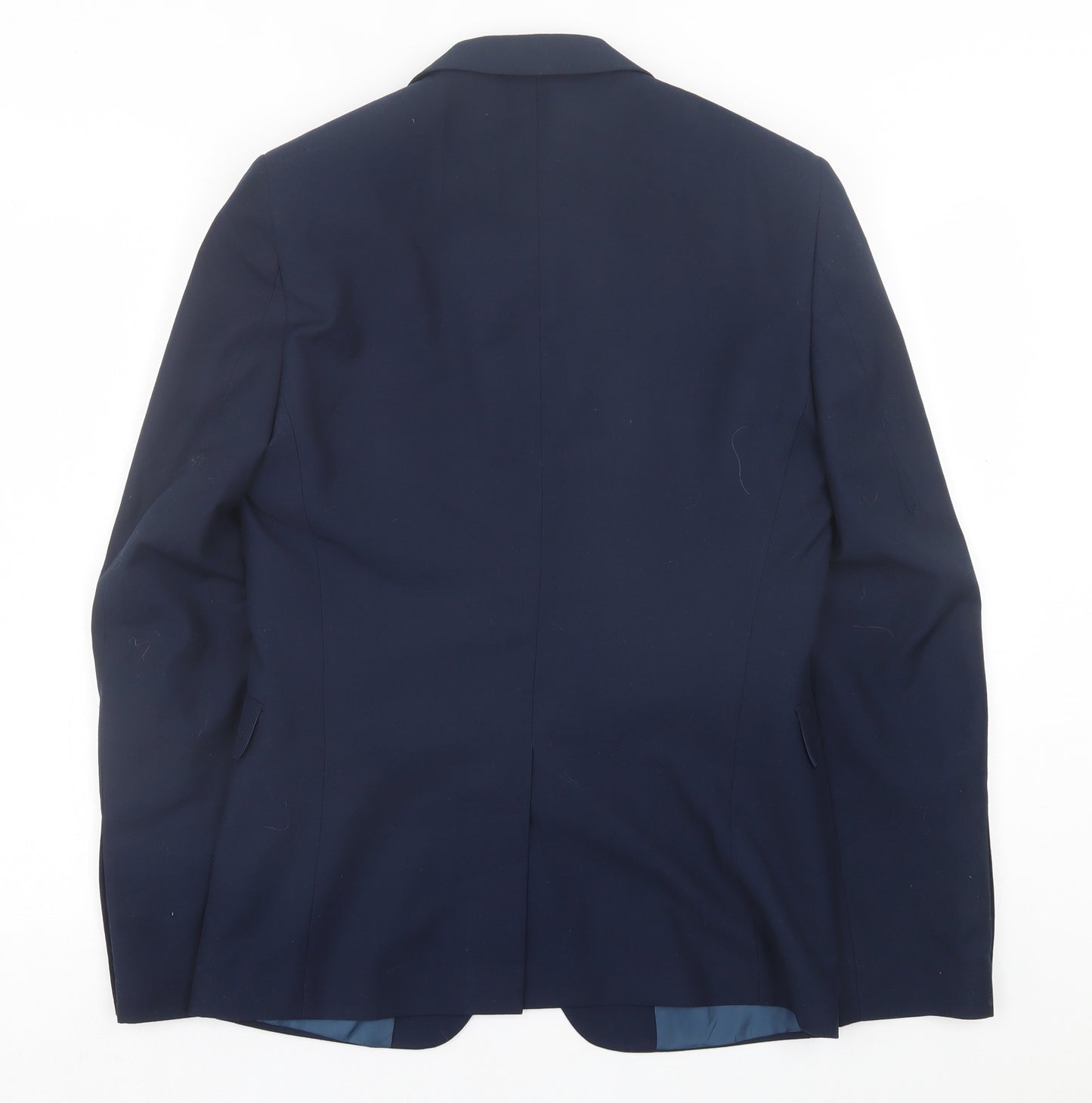 Burton Mens Blue Polyester Suit Jacket Size 36