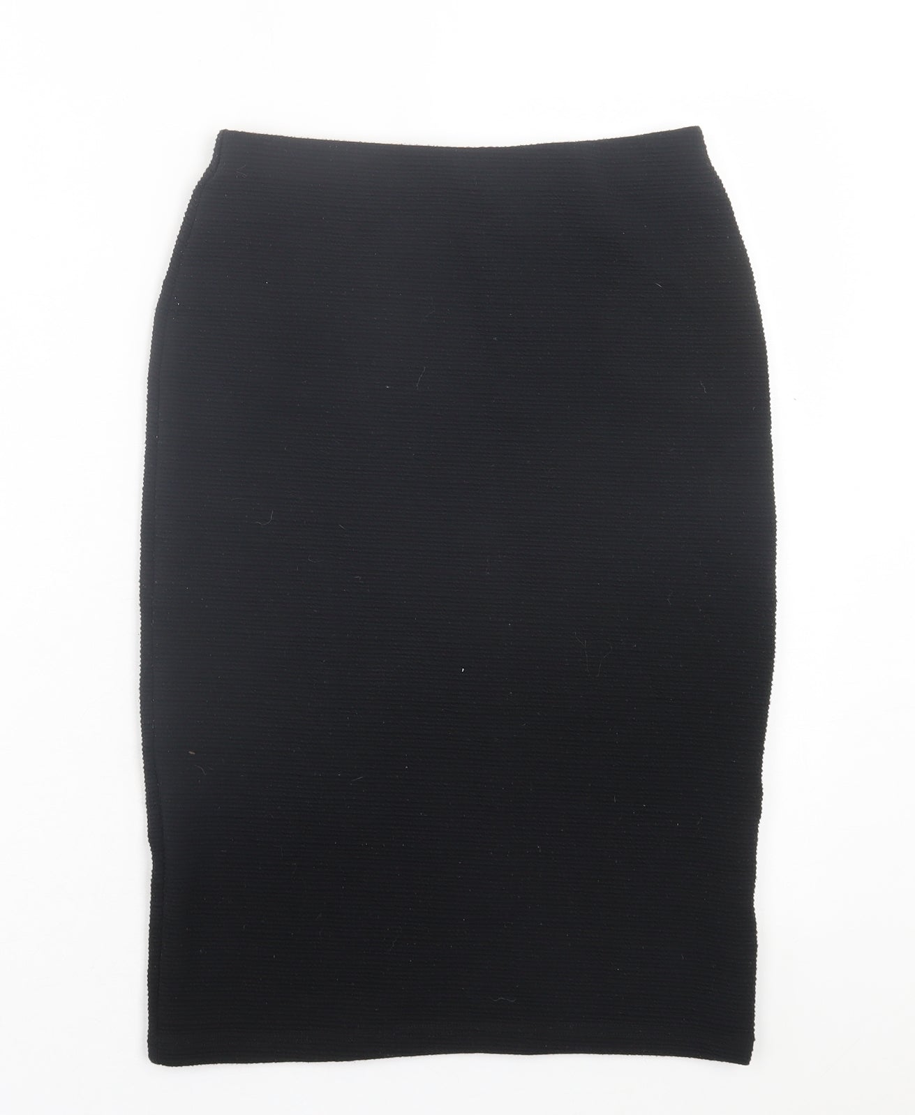 New Look Womens Black Polyester Straight & Pencil Skirt Size 10
