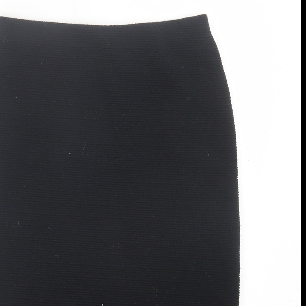 New Look Womens Black Polyester Straight & Pencil Skirt Size 10