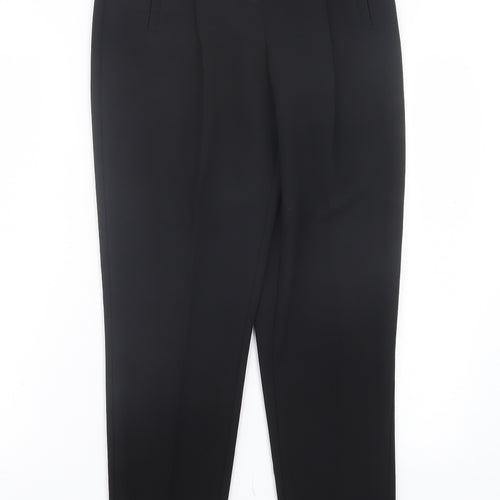 Atmosphere Womens Black Polyester Trousers Size 8 L28 in Regular Hook & Eye