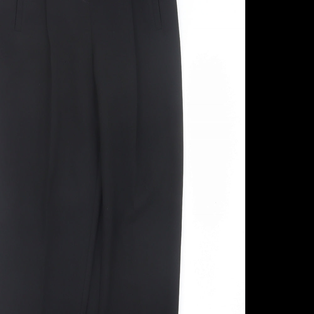 Atmosphere Womens Black Polyester Trousers Size 8 L28 in Regular Hook & Eye