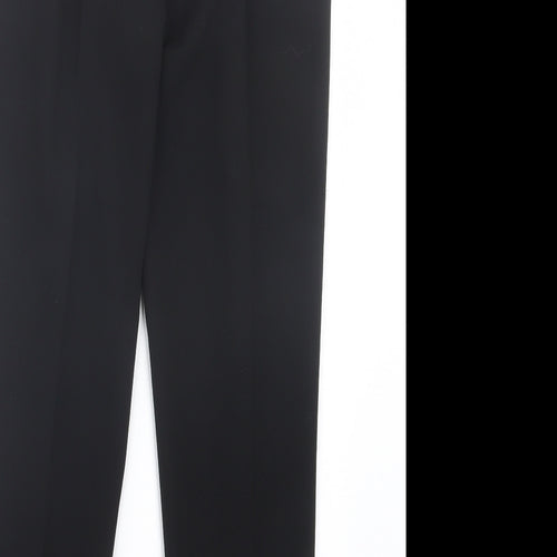 Atmosphere Womens Black Polyester Trousers Size 8 L28 in Regular Hook & Eye
