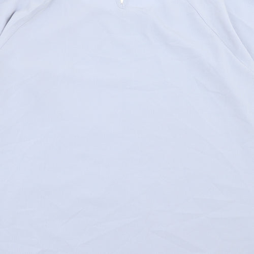 Damart Womens Blue Polyester Basic T-Shirt Size 16 Crew Neck