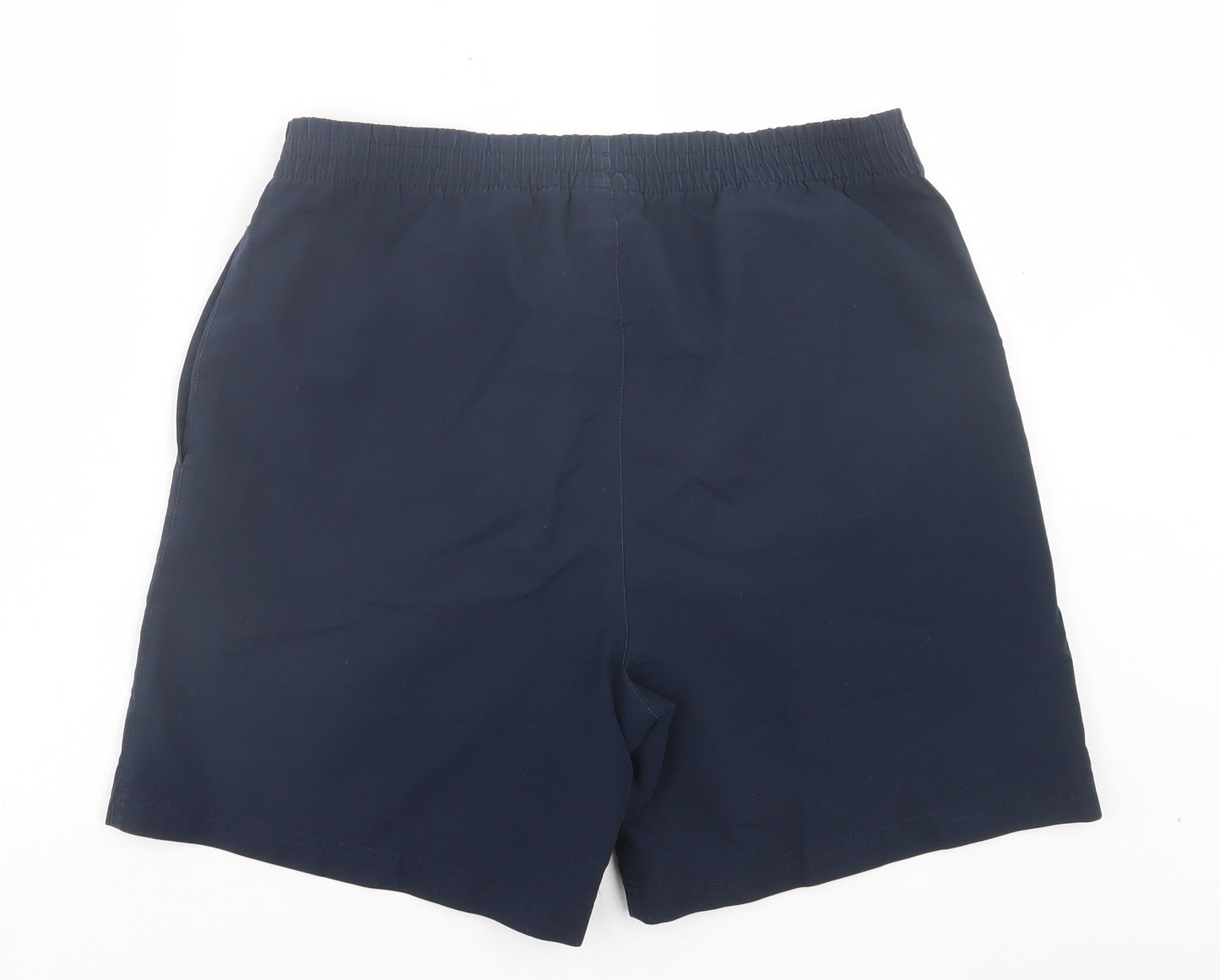 Reebok Mens Blue Polyester Sweat Shorts Size M L7 in Regular