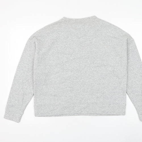 Pieces Womens Grey Cotton Pullover Sweatshirt Size XS Pullover