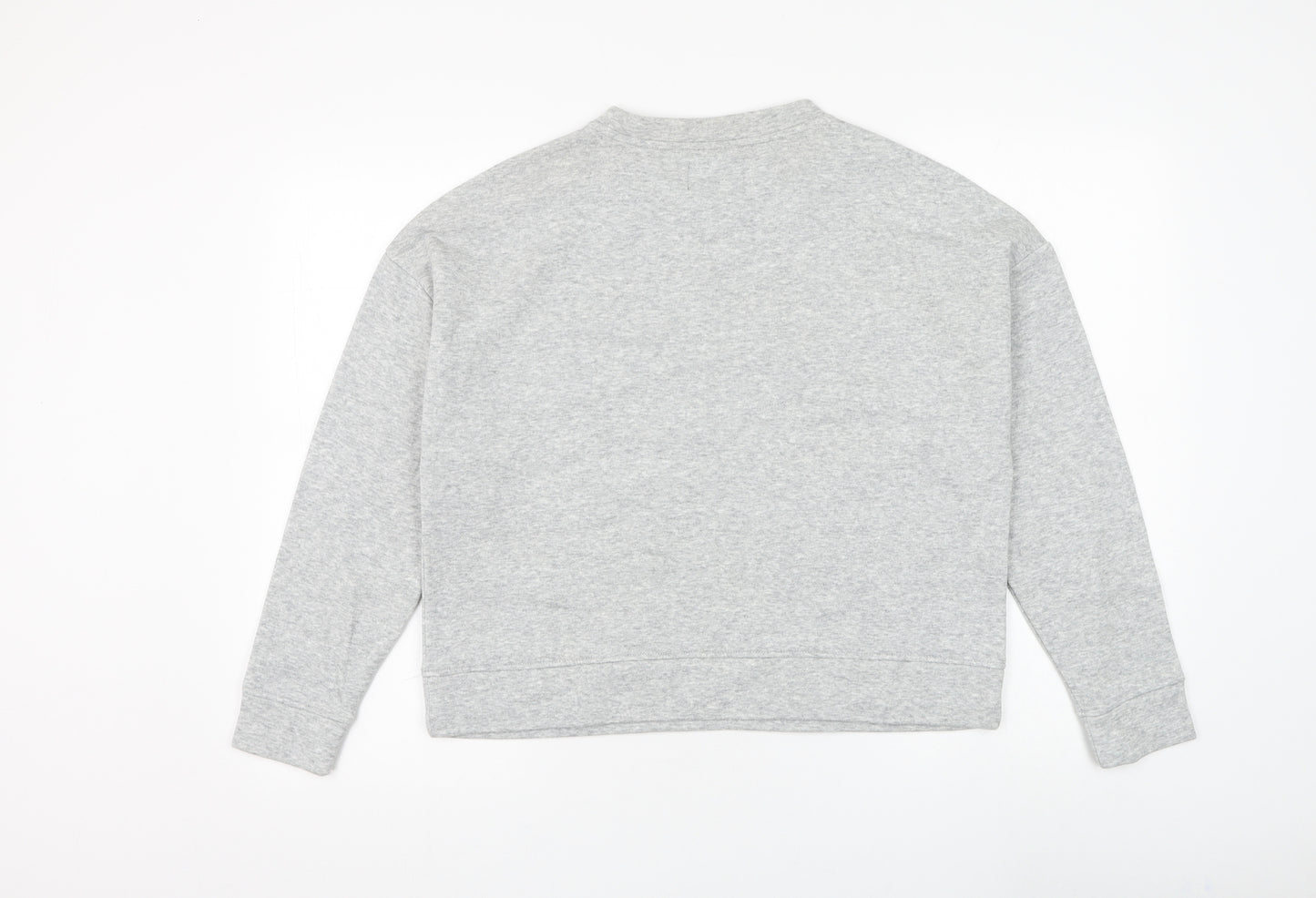 Pieces Womens Grey Cotton Pullover Sweatshirt Size XS Pullover