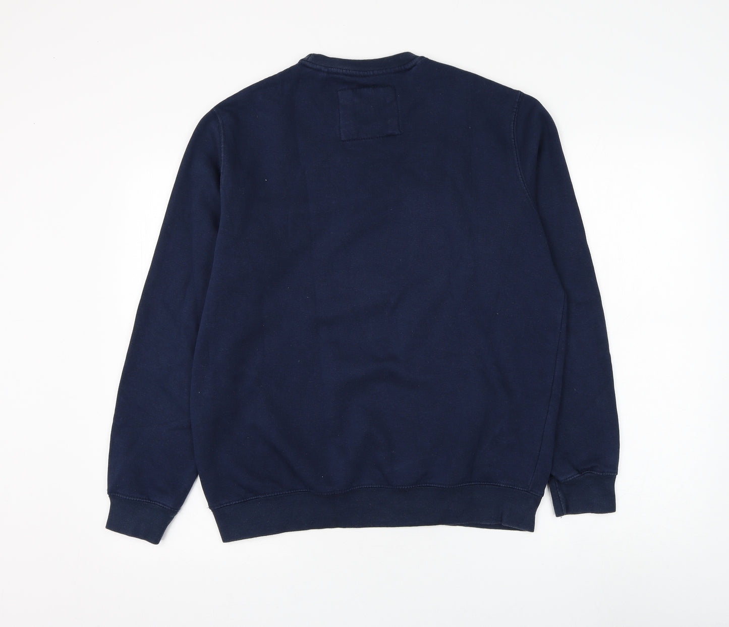 Pull&Bear Womens Blue Cotton Pullover Sweatshirt Size S Pullover - Vanished