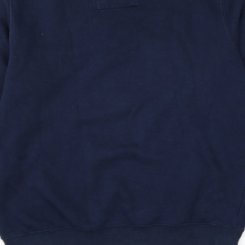 Pull&Bear Womens Blue Cotton Pullover Sweatshirt Size S Pullover - Vanished