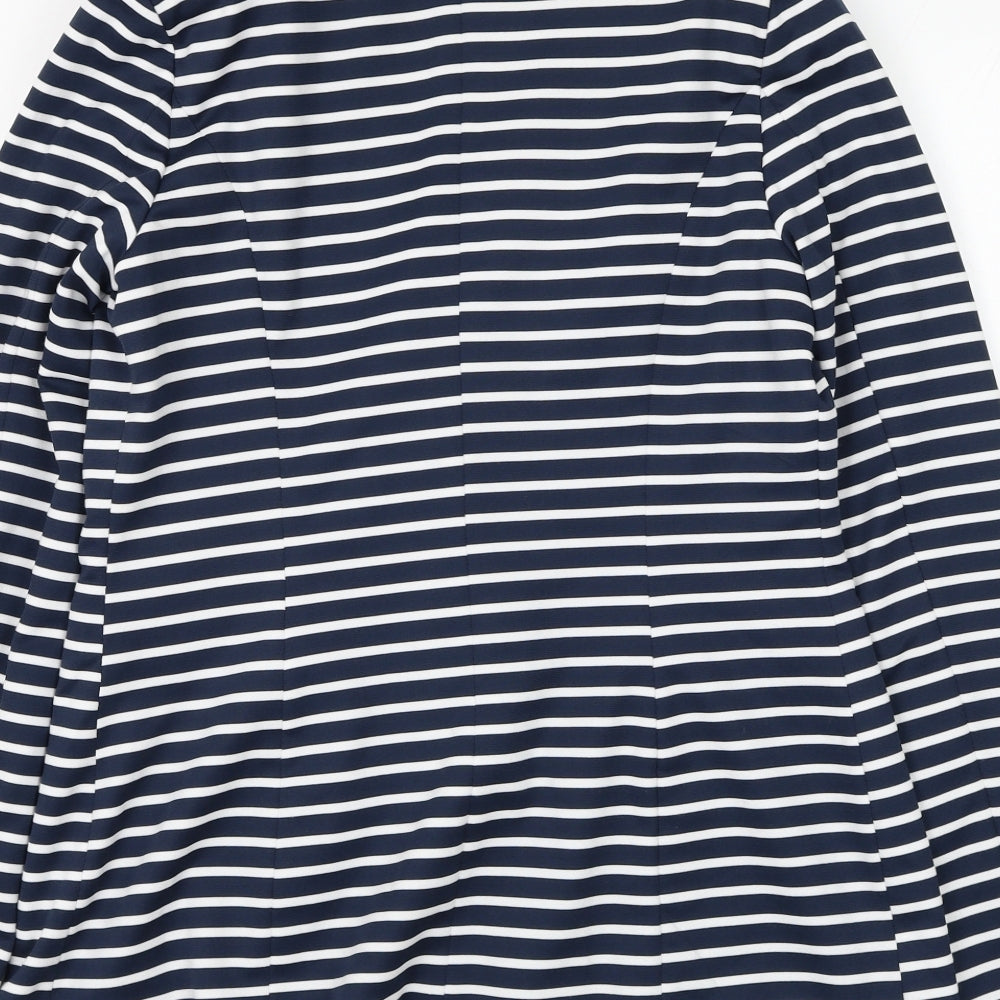 NEXT Womens Blue Striped Jacket Blazer Size 12