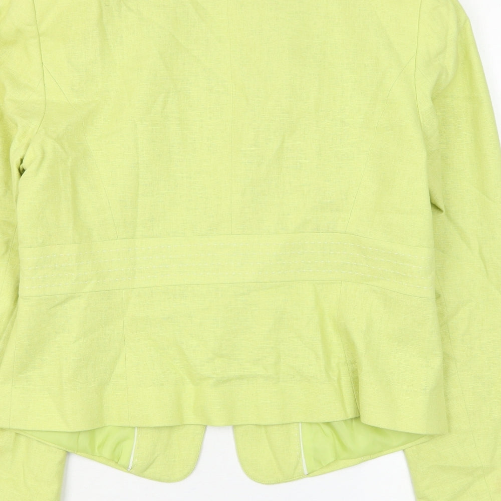 Marks and Spencer Womens Green Jacket Blazer Size 12 Hook & Loop