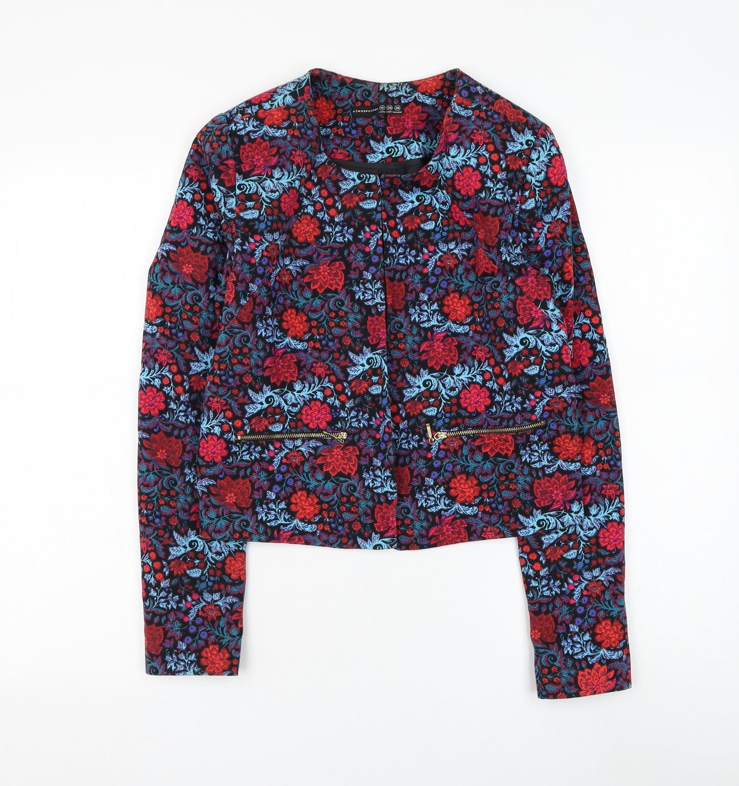 Atmosphere Womens Multicoloured Floral Jacket Blazer Size 10