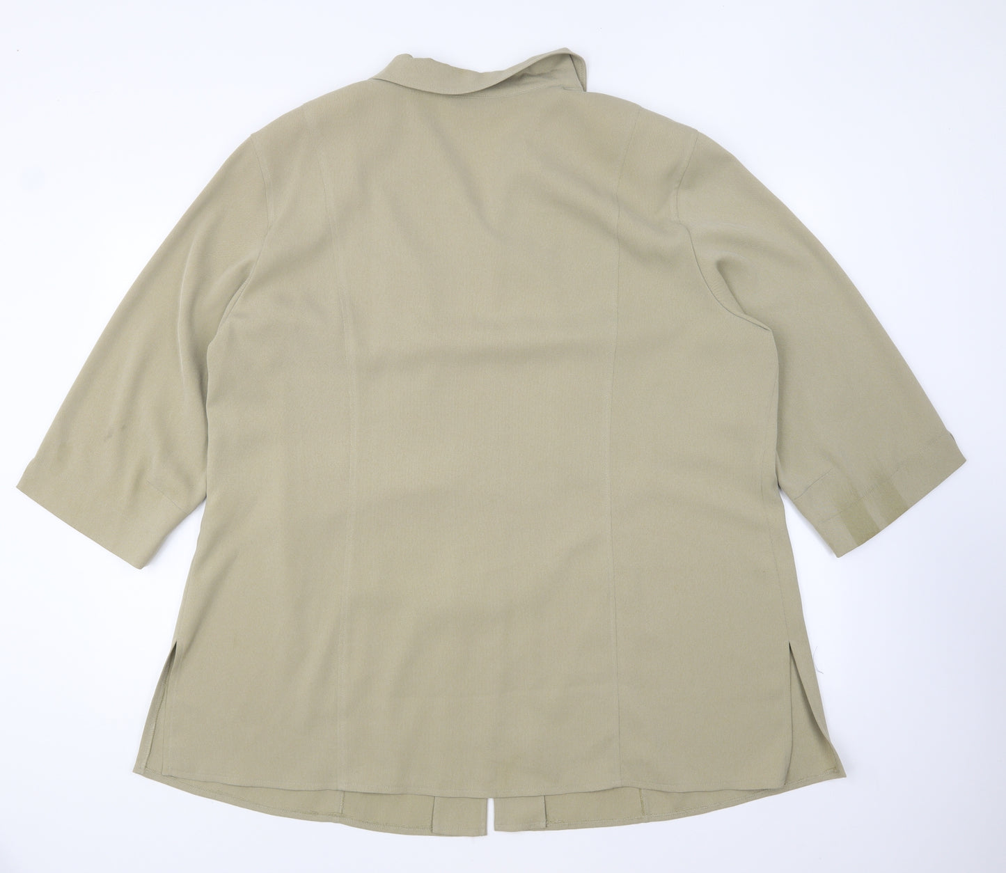 Marcona Womens Beige Jacket Blazer Size 24 Button