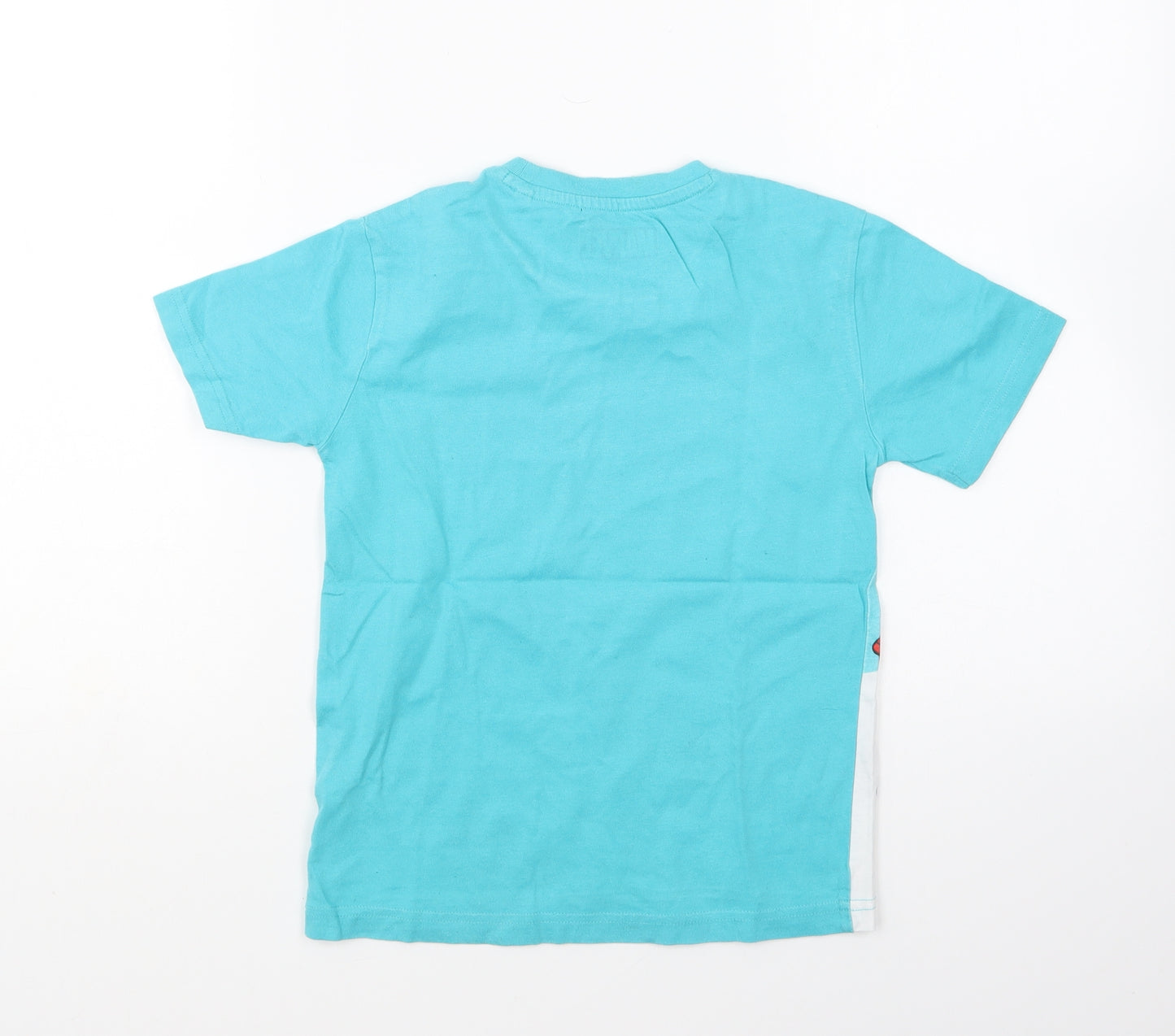 NEXT Boys Blue Cotton Basic T-Shirt Size 6 Years Round Neck Pullover - Spiderman