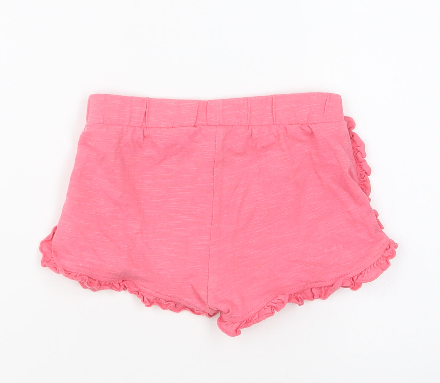 F&F Girls Pink Cotton Cropped Trousers Size 18-24 Months Pullover - Shorts