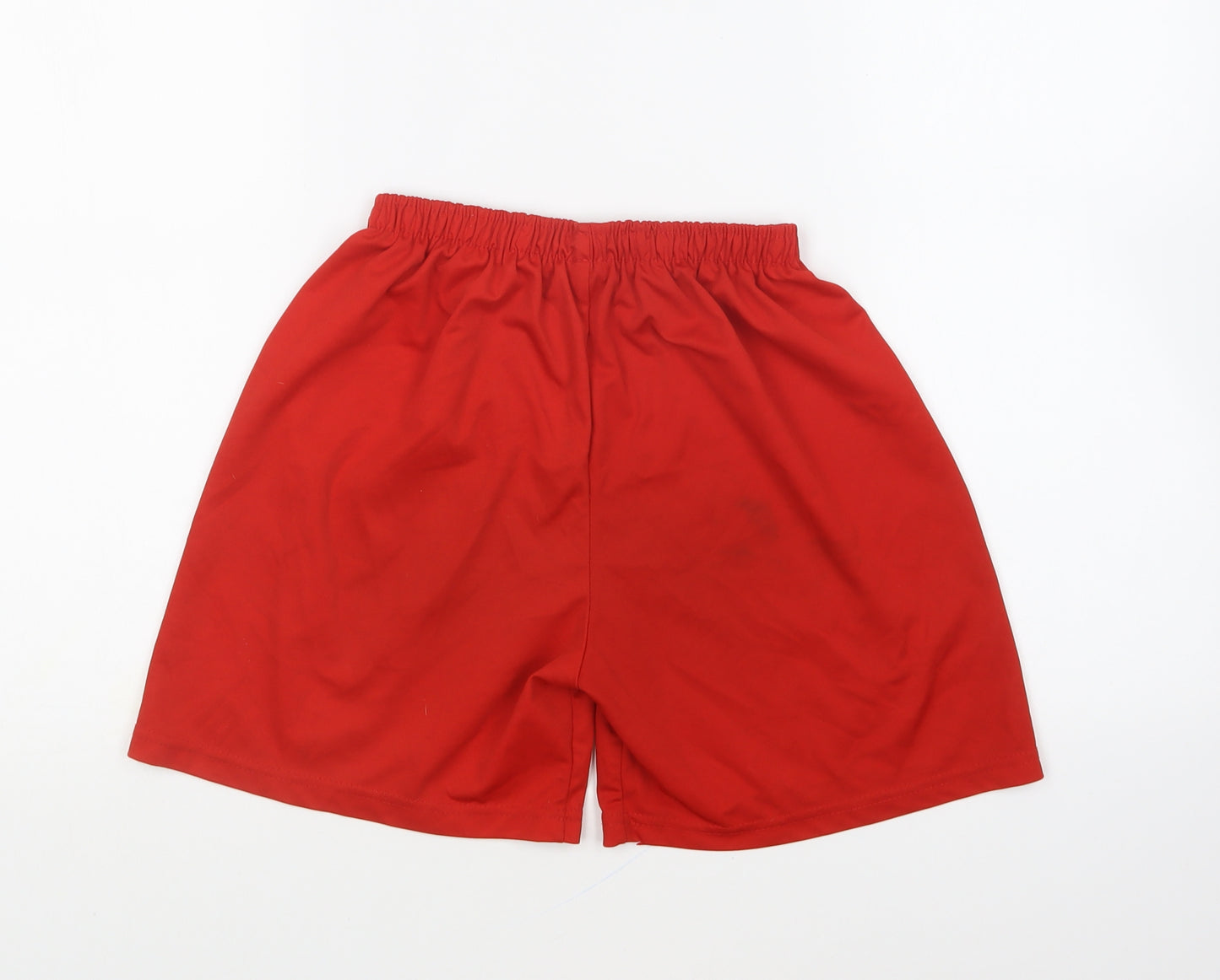 Nike Boys Red Polyester Sweat Shorts Size 13-14 Years Regular Drawstring - Liverpool LFC