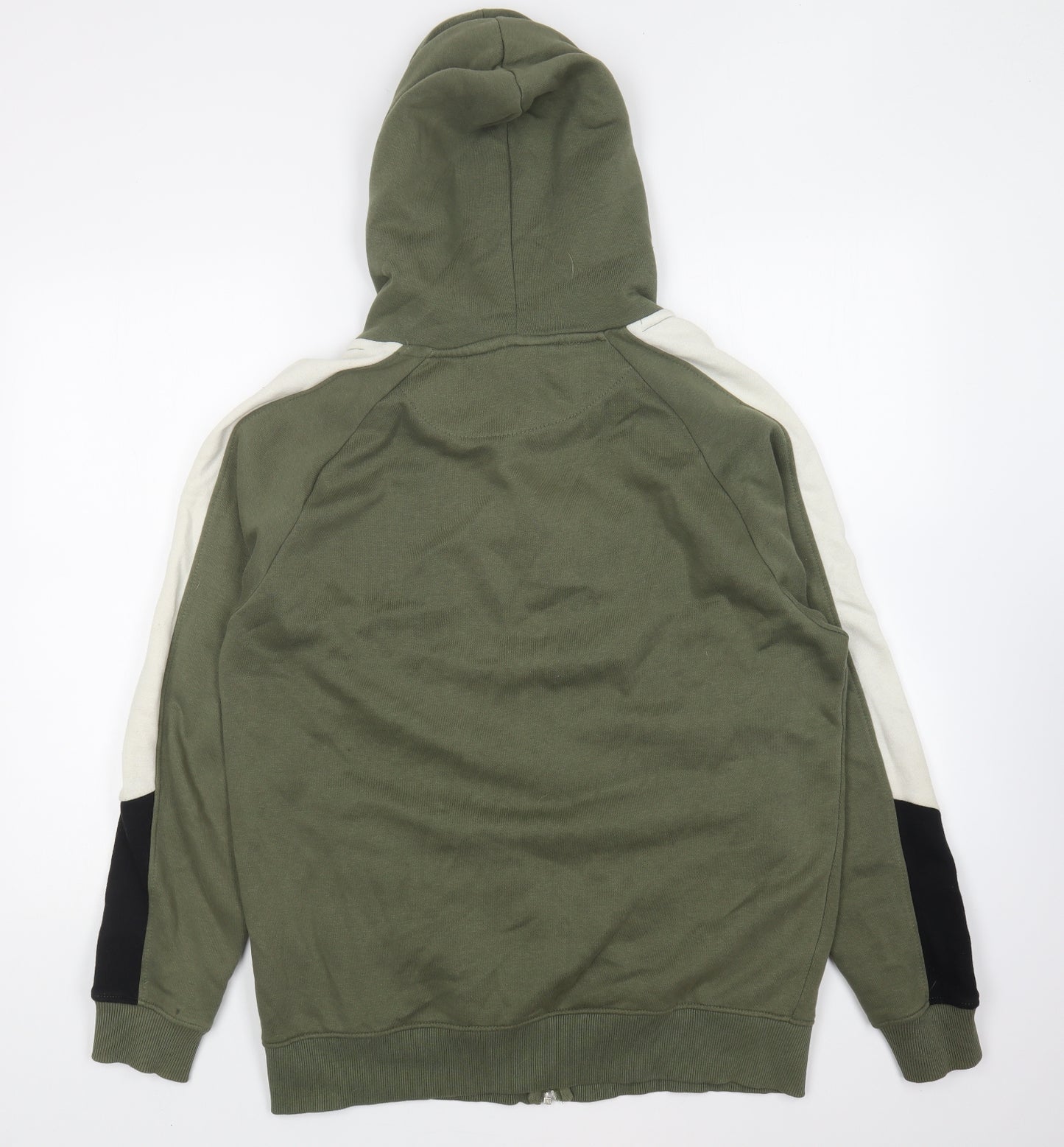 Beck & Hersey Mens Green Cotton Full Zip Hoodie Size L