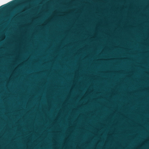Dunnes Stores Womens Green Round Neck Cotton Pullover Jumper Size 2XL