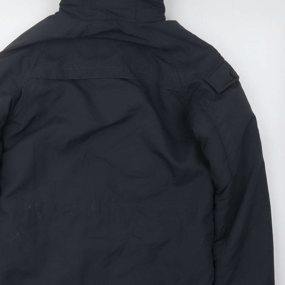 NEXT Boys Grey Parka Coat Size 13 Years Zip