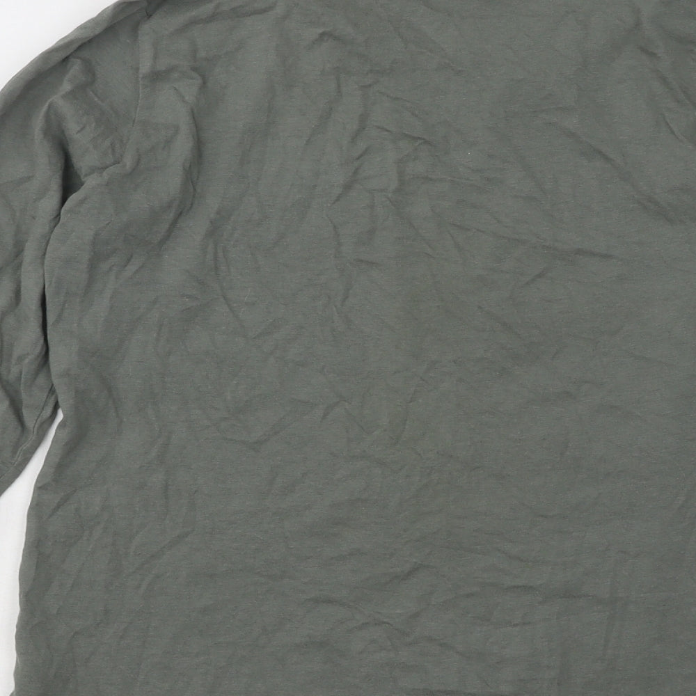 Pep&Co Boys Green Cotton Basic T-Shirt Size 12-13 Years Round Neck Pullover - T-Rex