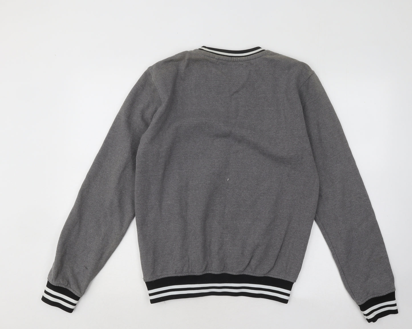 Parental Advisory Womens Grey Cotton Pullover Sweatshirt Size S Pullover